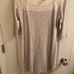 Grey and cream dress